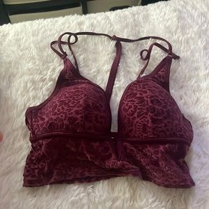 Burgundy bralette